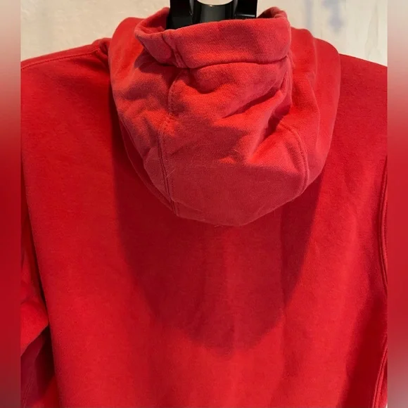 Men’s Nike Sportswear Club Fleece Red Pullover Hoodie Small - Picture 5 of 7